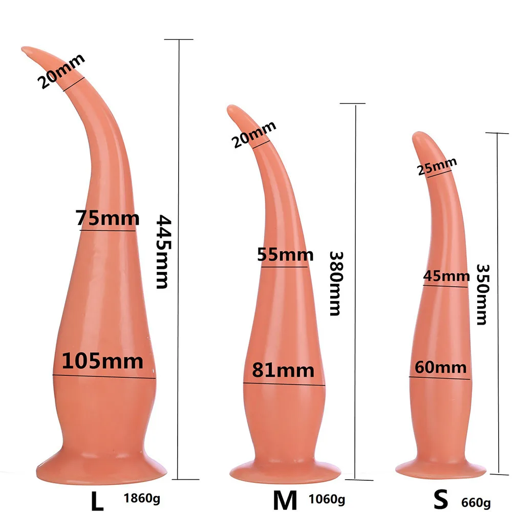 Lång Stor Dildo Buttplug l Analplugg 18 Sex s För Kvinnor/Män Ingen Vibrator Onani Fake Enorm Butt Ana Mops_voghion.com