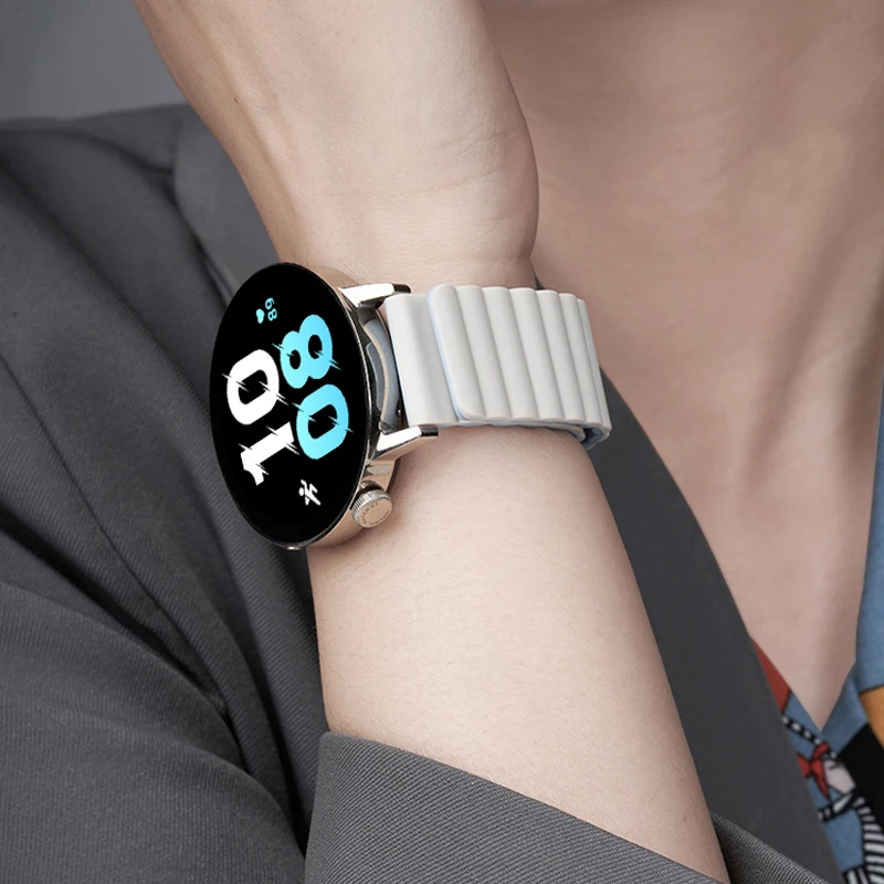 Magnetic Loop Silicone Watchband Strap