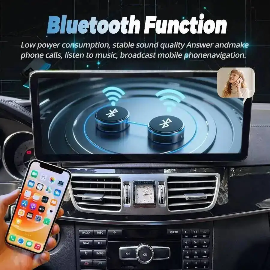 Unidad principal de pantalla ultrafina para Mercedes Benz ML GL GLE GLS W166 X166 2012-2019 Android Auto Carplay navegación GPS estéreo 3