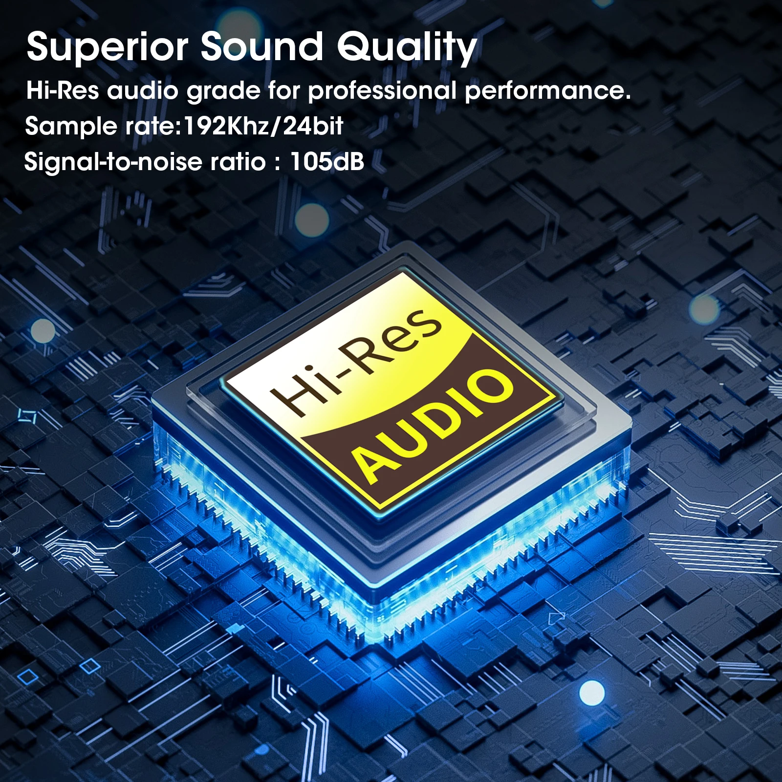 라이브 방송 어댑터, 24비트/192kHz 스테레오 라이브스트림 사운드 카드 컨버터, 3.5mm 라이브 도크 스트리밍 오디오 인터페이스 (휴대폰용)