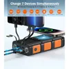 Mobile Power Bank Wireless Charger, 45800mAh, 15W Fast Charging Mobile Power Bank, 7 Outputs and 4 Inputs,Solar Portable Charger 2