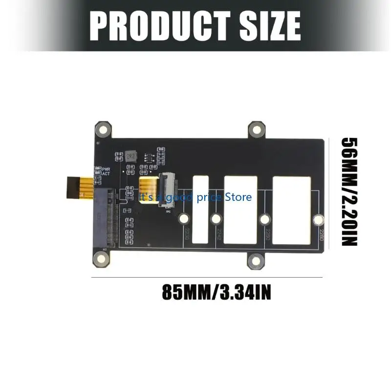 소형 저장 장치 PCIe-M.2 2230 2242 2280 단일 보드 컴퓨터용 NVMe 보드 하드 드라이브 어댑터