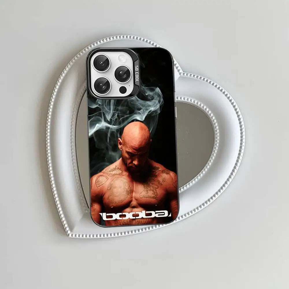 Colorful Matte Phone Case Featuring Rapper B-Booba Design