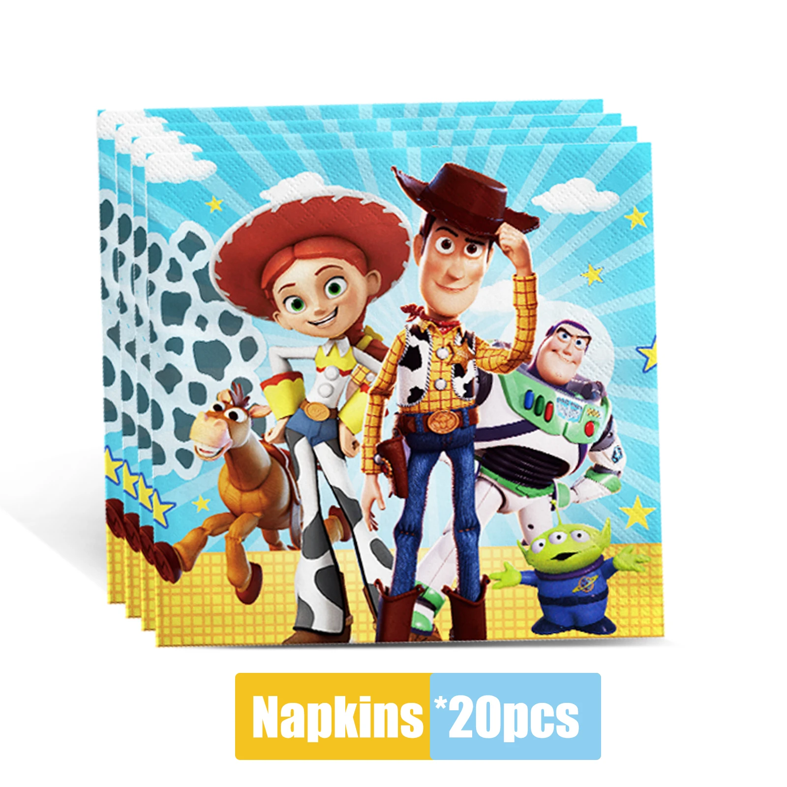 Birthday Party Supplies Carton Toy Story Tableware Paper Plate Ballon Cup Tablecloth For Kids Boys