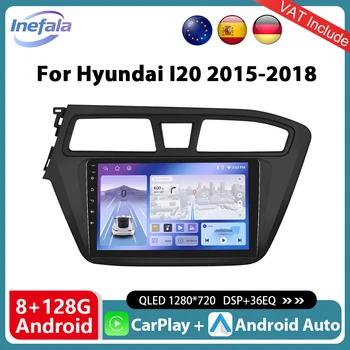 Podofo 9 "CarPlay Android Auto Radio para Hyundai I20 2015-2018 navegación reproductor Multimedia GPS estéreo 4G WIFI BT Autoradio RDS 1