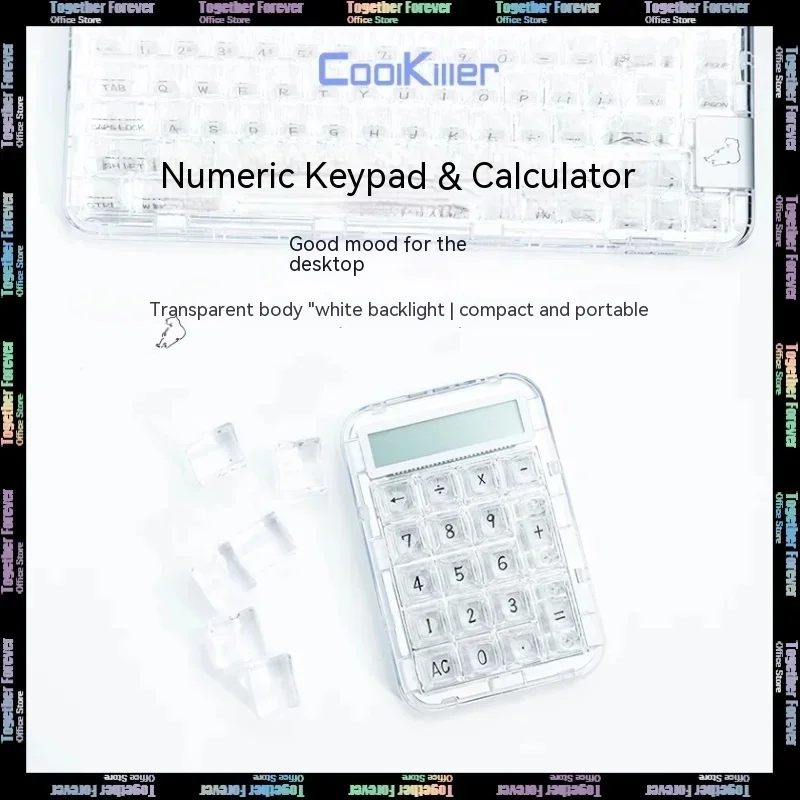 

Coolkiller Ck75 Polar Bear Mini Number Keypad 2 Mode Transparent Calculators Hot Swap Led Mechanical Spring Keypad Accessory Pc