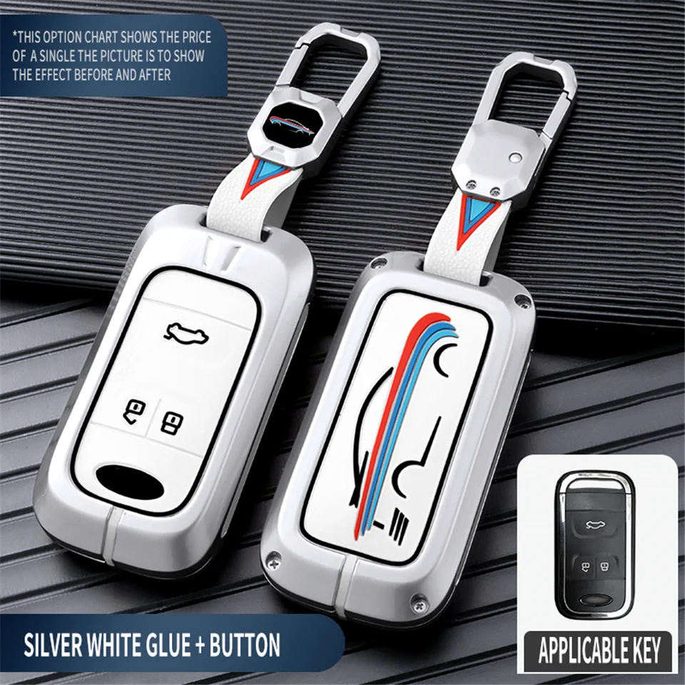 Cover per chiave/telecomando per Chery Tiggo 8 7 5X 2019 2020 Smart Keyless Remote Fob proteggi custodia portachiavi accessori per supporto auto-Styling - S595dc88df7f6433b9d3f479fe12fbf48W