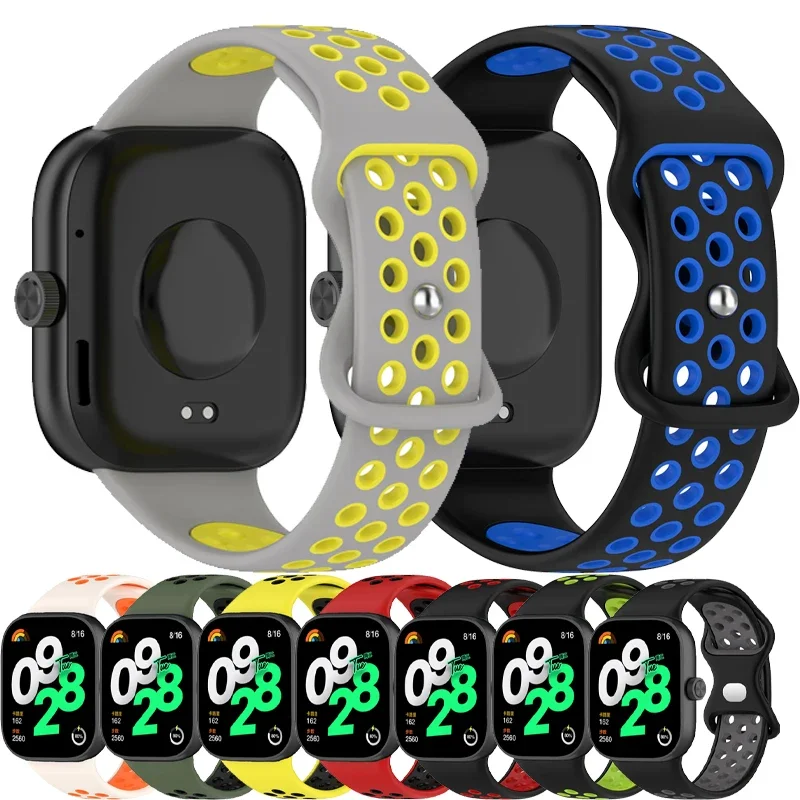 Breathable Sports Silicone Strap for Smart Watches - Comfortable Wristband Accessories