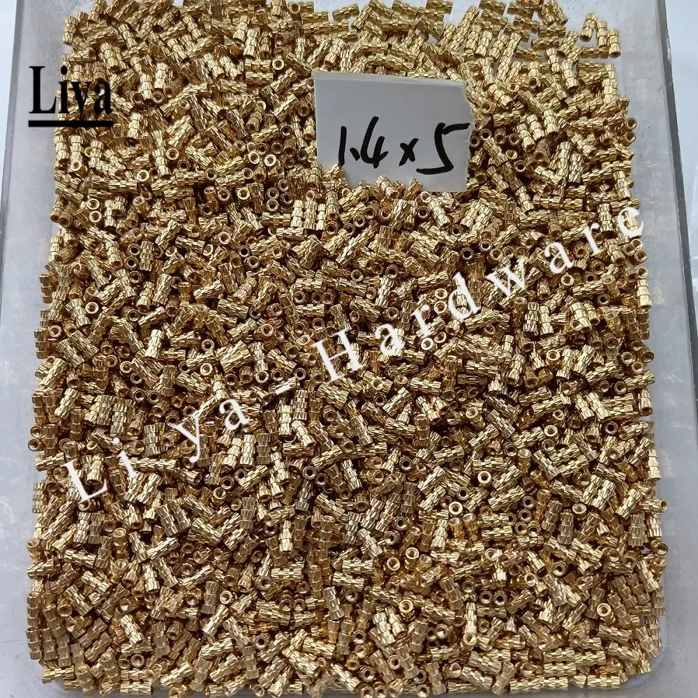 Brass Insert Nut M1 M1.2 M1.4 M1.6 M2 M2.5 M3 M4 M5 M6 M8 M10 5-100pcs