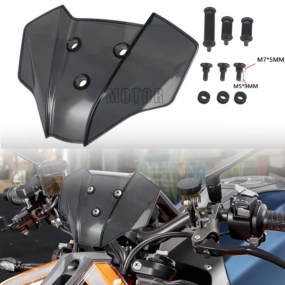

Motorcycle Windshield For 1290 Super Duke R 2020 2021 2022 2023 2024 SuperDuke R GY Windscreen Deflectors Radiator Guard