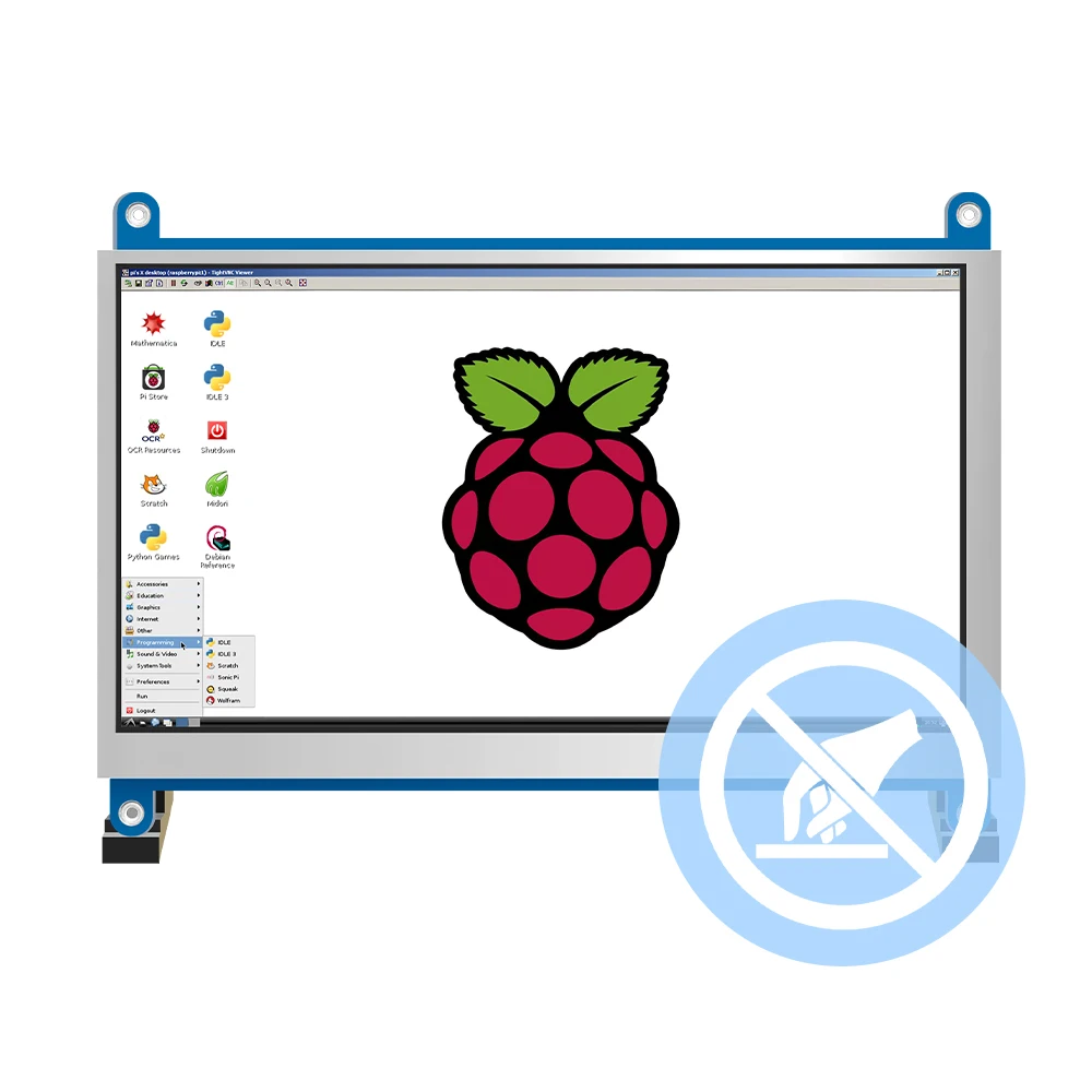 Mini Display Lcd Touchless Da 7 Pollici Con Staffa Per Pc Hd(H)1024X600 Supporto Per Monitor Portatile Full Hd Raspberry Pi