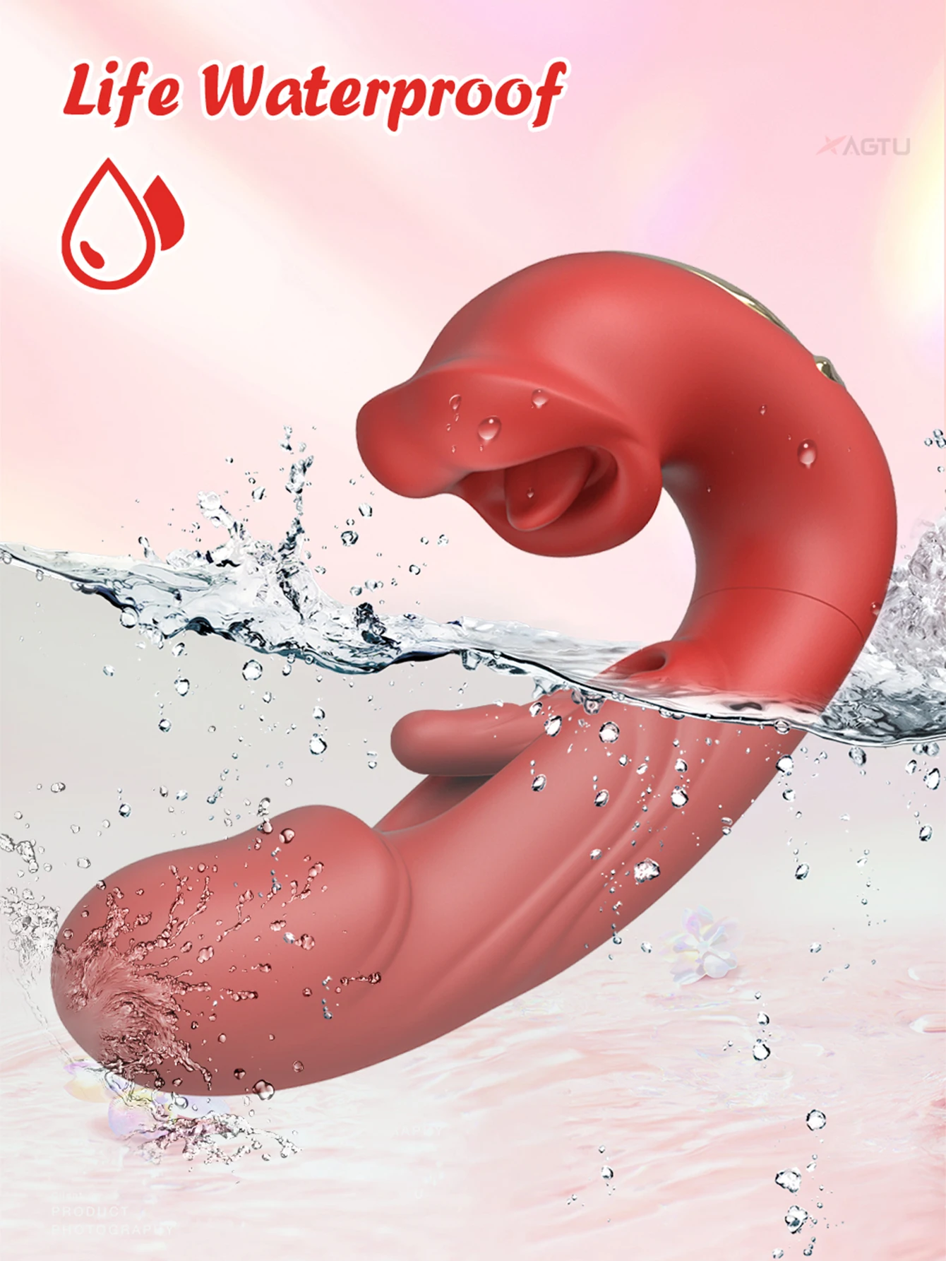 Vibrador Ponto G Tapping Flapping Silicone Certificado CE - 20% OFF