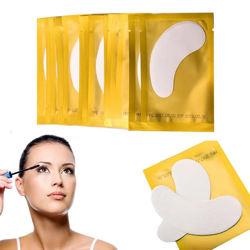 New Reusable 1Pair Eye Pads Silicone Stripe Eyelash Extension Hydrogel Patches Under Eye Gel Patch Makeup Tools