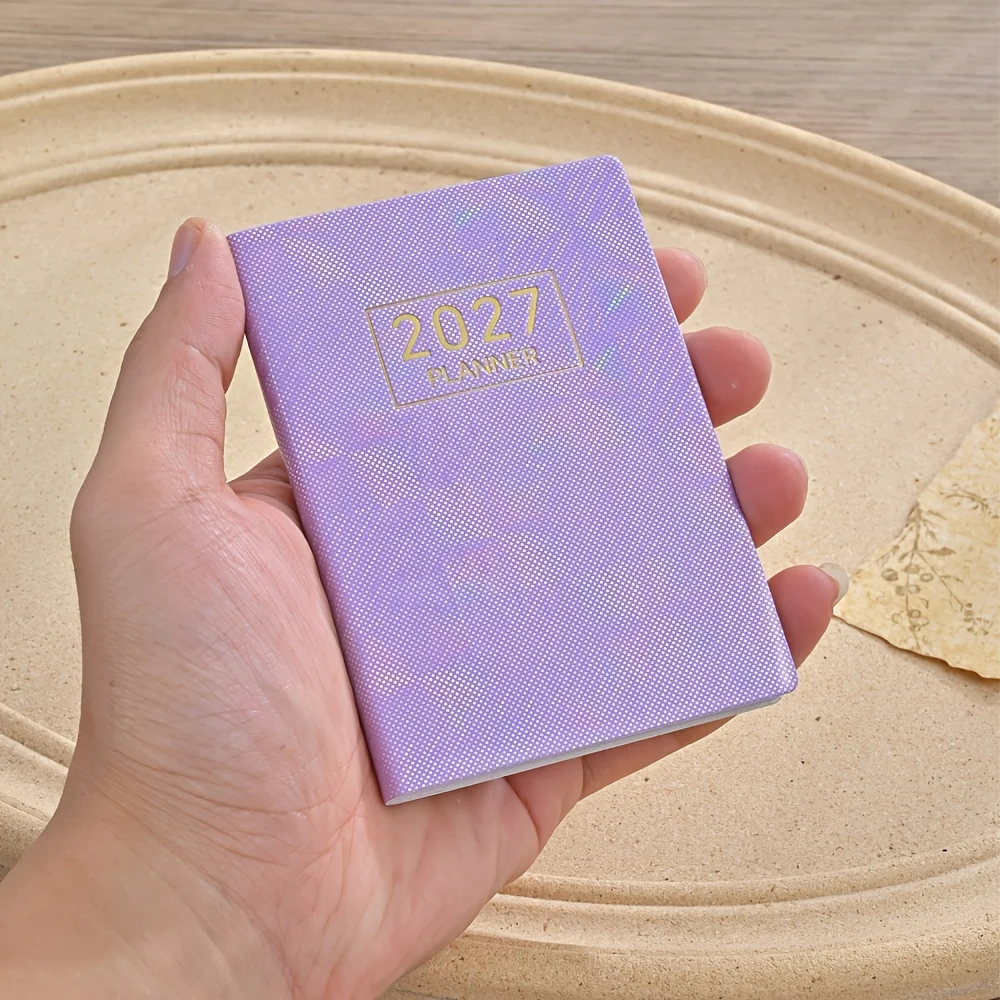 Compact 12-Month English Planner with Weekly & Daily Organization