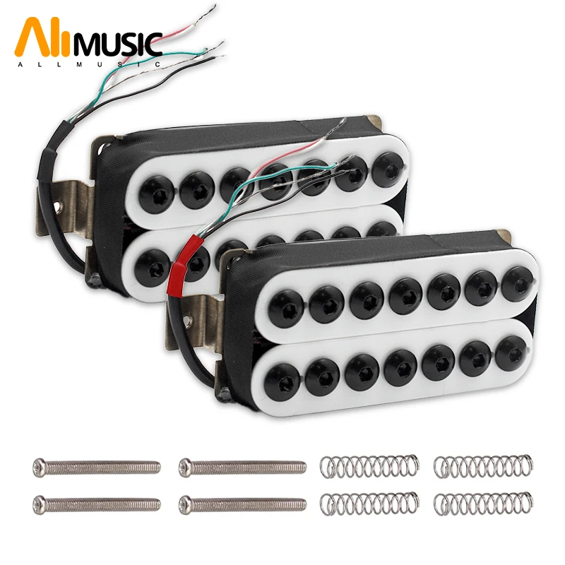 7-String Electric Guitar Humbucker Big Hex Adjustable Screw Dual Coil Pickup Coil Splitting Pickup N8.5K/B14K Output Guitar Part