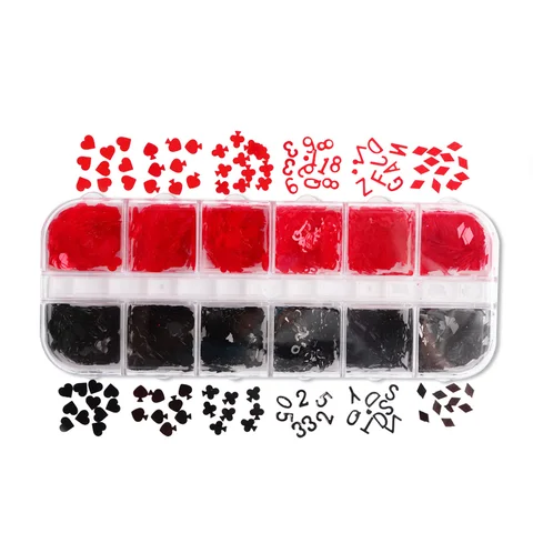 Valentines Empty Love Heart Nail Sequins Holographic Glitter Flakes Decor For DIY Accessories Designer Nail Supplies Tools