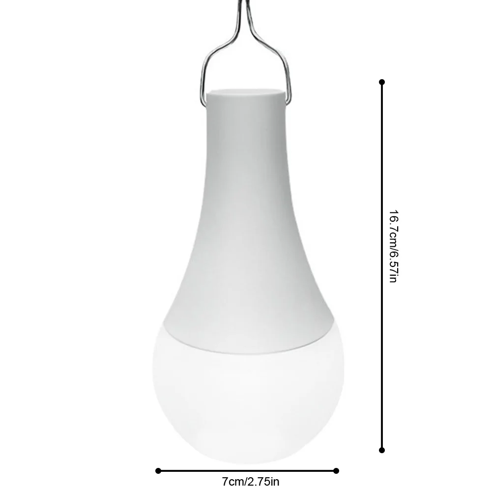 Type C Rechargeable Light Bulbs 1500mAh/2600mAh Hanging LED Light Bulb with Hook Hanging Tent for Camping Hiking Emergency