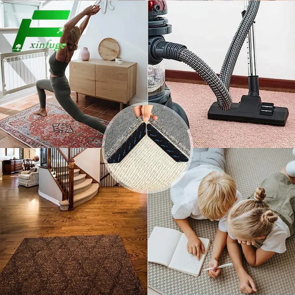 PU Household Carpet Non-Slip Paste Wash No Trace Strong Stick Triangle Carpet No Residual Glue Universal Fixed Paste non slip carpet