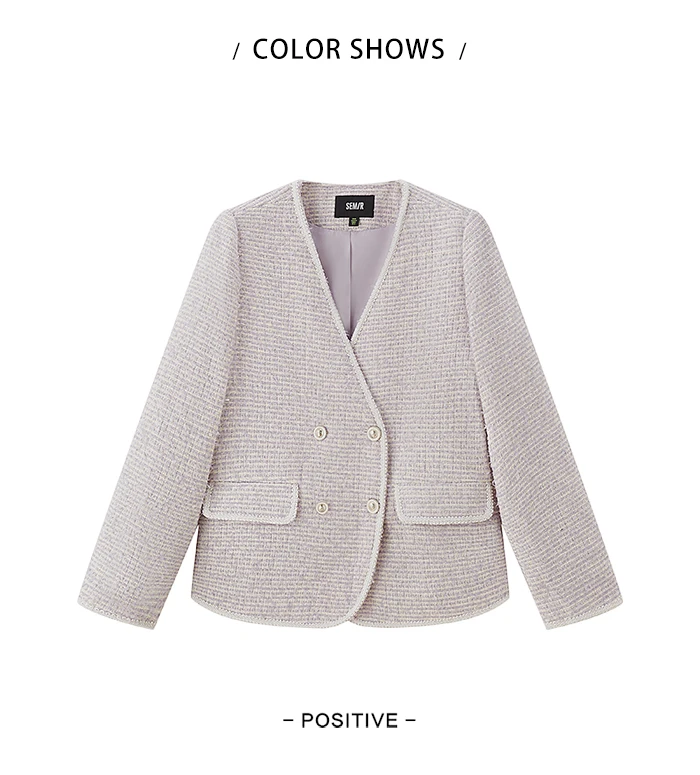 Chaqueta elegante y suave para mujer, con cuello en V, ideal para el día a día, primavera y otoño.