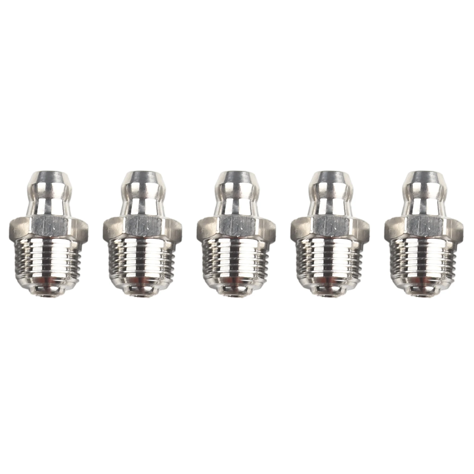 10Pcs Straight HydraulicGrease Fitting M10 Thread Kit GreaseNozzle Connection Stainless Steel Grease Nipples For Bearings