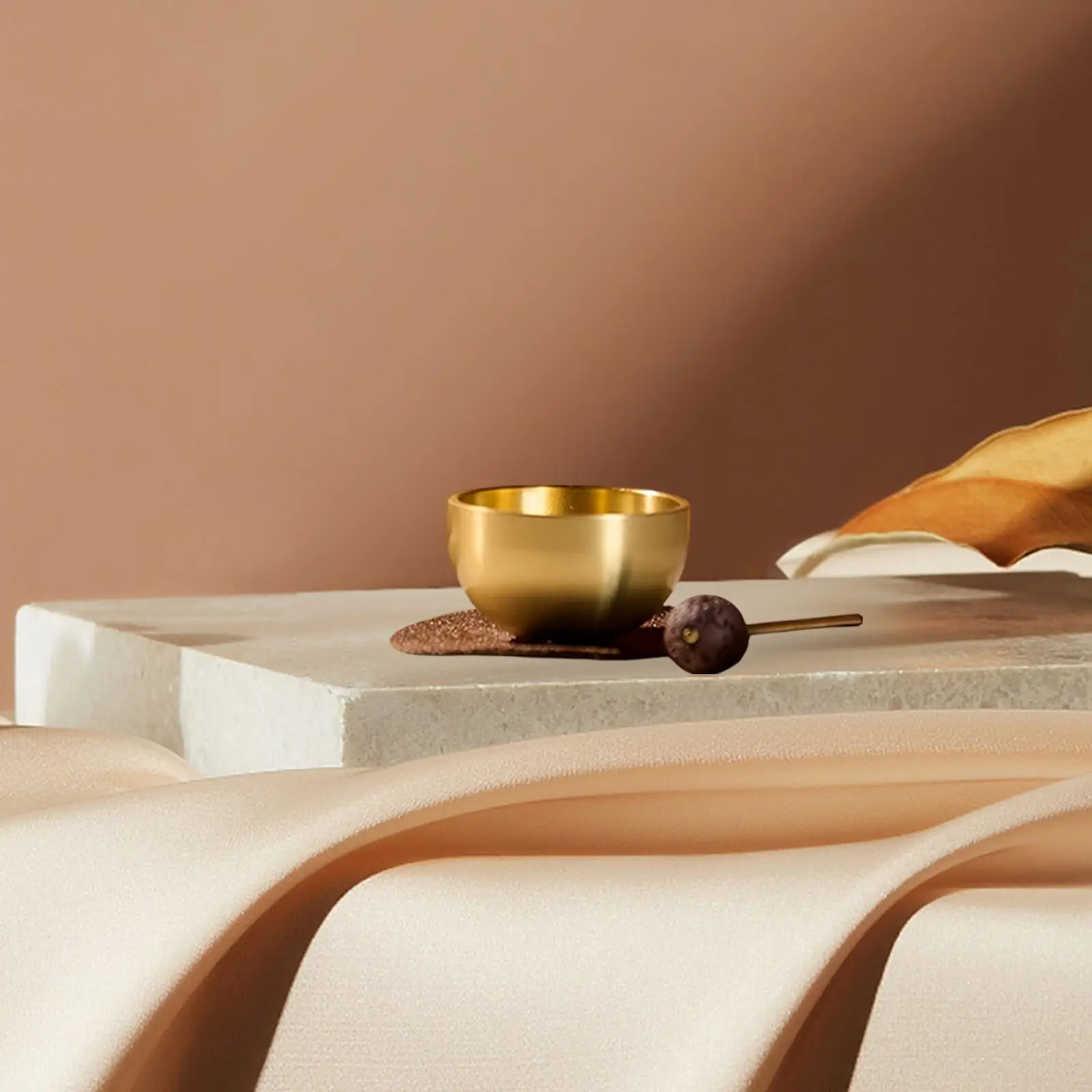 Mini Singing Bowl Set Handmade Copper Bowl for Healing Relaxation Colleagues