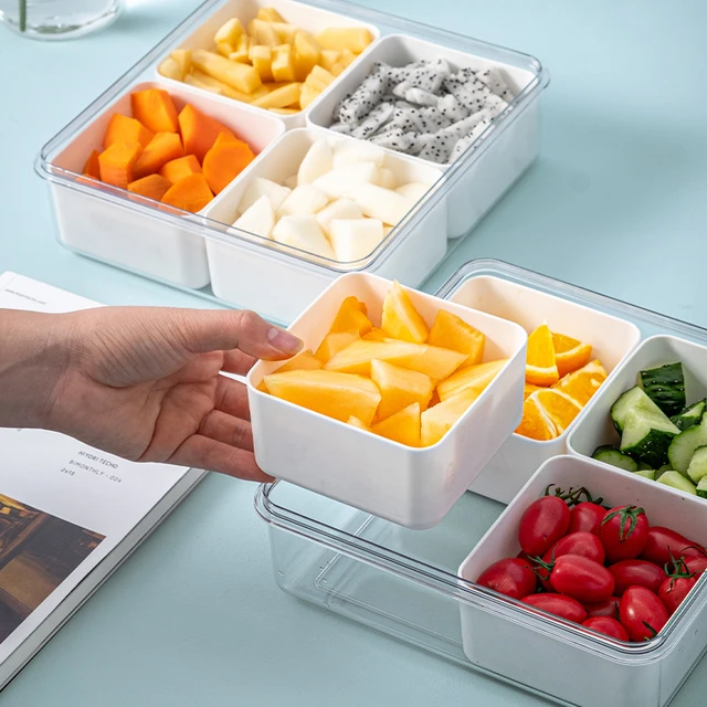 Refrigerator Food Storage Containers Frozen Meat Sub-packaging Box  Preparation Dishes Frozen Crisper Container Kitchen Accessory