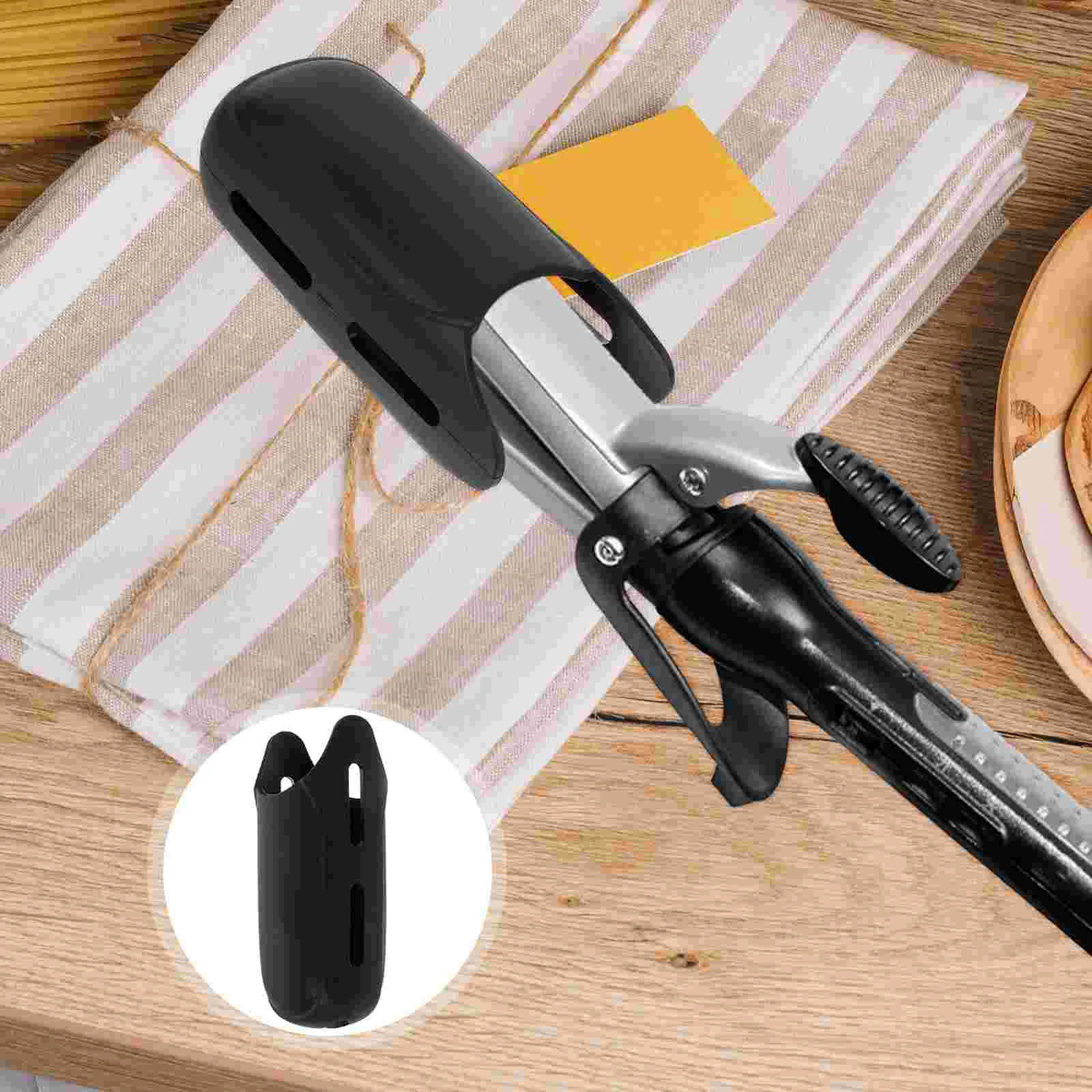 

Hair Iron Sleeve Electric Plywood Silicone Protective Cover Curler Straightener Holder