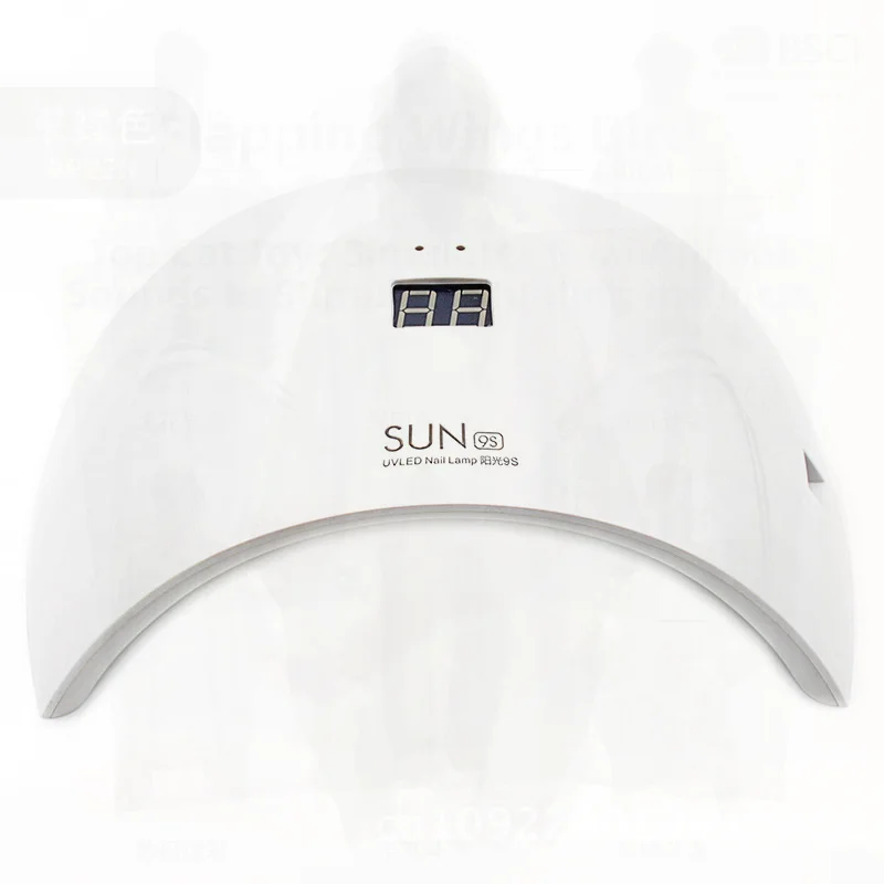 Sun9c 네일 아트 LED 광선요법 기계 24W 햇빛 램프 전문가 및 가정용 흰색 네일 뷰티 케어 장치