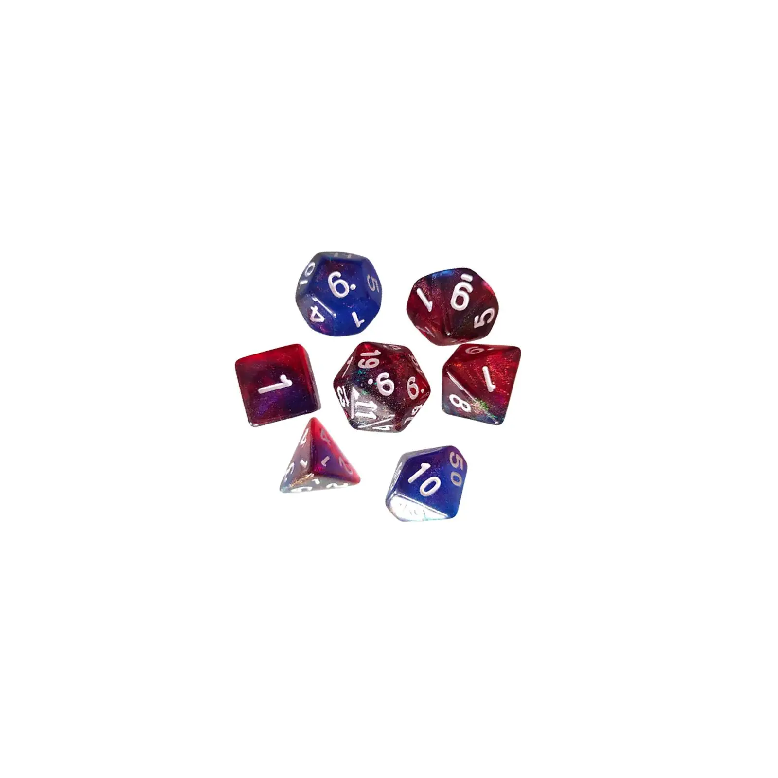 카페 바 역할 놀이 게임 테이블 게임용 다면체 주사위, 파티 선물, D4, D8, D10, D12, D20, 7 개