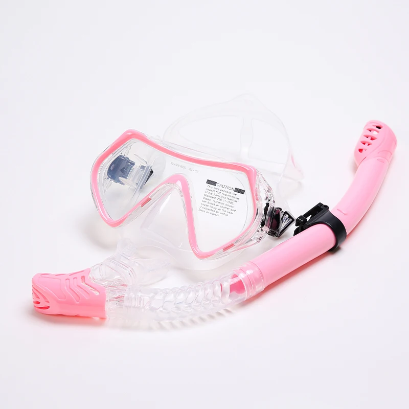 High quality silicone diving mirror full dry breathing tube set with wide field of vision Diving Masks 6