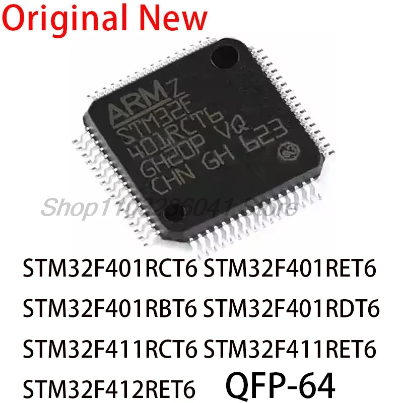 STM32F401RCT6 STM32F401RET6 STM32F401RBT6 STM32F401RDT6 STM32F411RCT6 STM32F411RET6 STM32F412RET6 LQFP64 Mikrocontrolle MCU