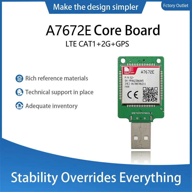 

SIMcom A7672E LTE CAT1 Dongle A7672E-FASE 1 шт. с GPS