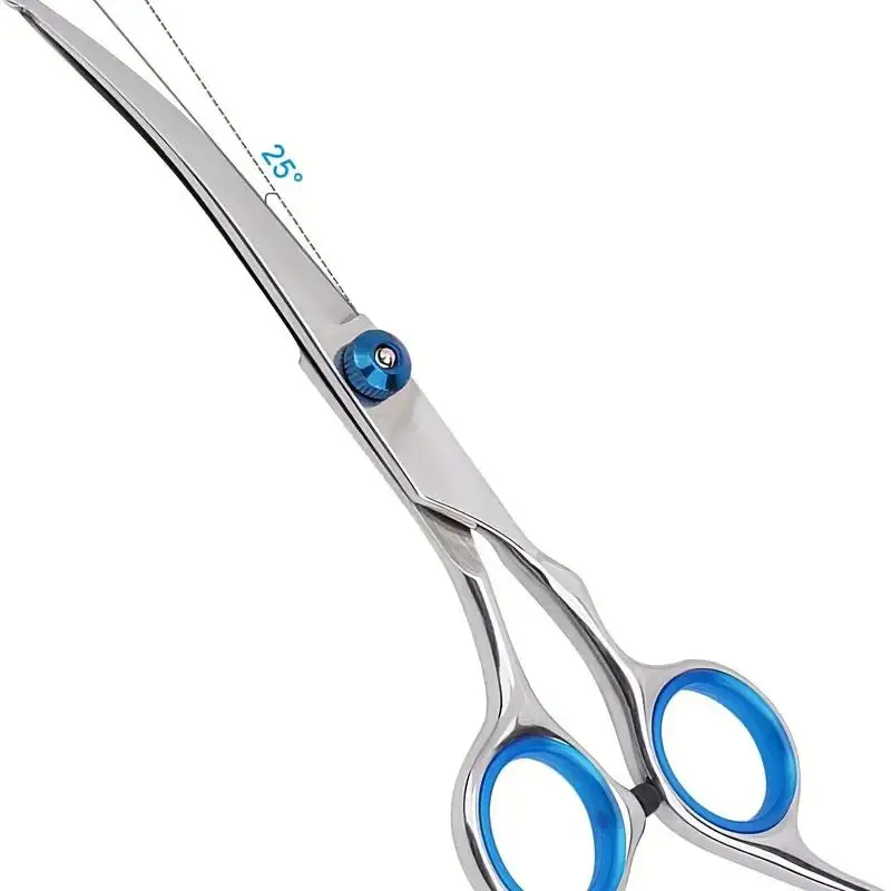 Dog Grooming Scissors Kit Premium Safety Round Tip Stainless Steel Shears For Dogs & Cats