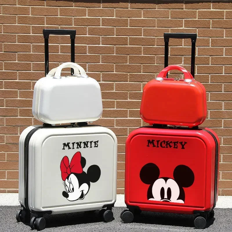 Disney travel suitcase on wheels cartoon kids' luggage set rolling luggage case Trolley Luggage Travel Suitcase Set Universal