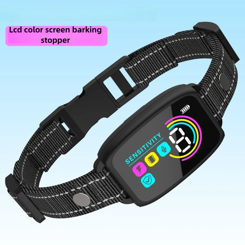 Smart Automatic Anti Barking Dog Collar Waterproof Type C Rechargeable Shock Vibration Stop Bark Collar Pet Dog Training