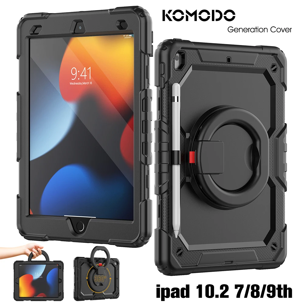 Ipad para 10.9 10.2 Geração à Prova de Choque para 12.9 Mini 789th 9.7 Air2 10.9 10.5 Pro 11 12.9 Tampa Inteligente Case