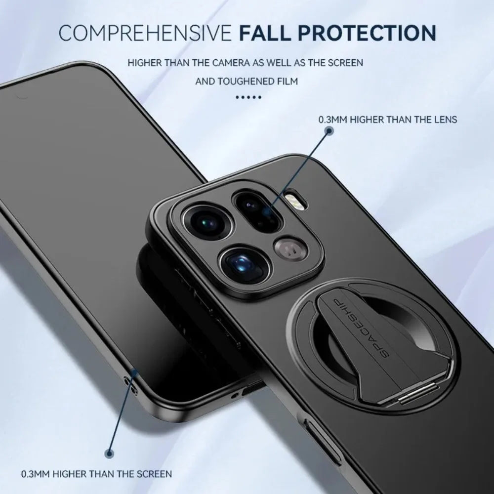 Skin-like Frosted Eco-friendly Magnetic Case with Holder and Anti-Drop Protection