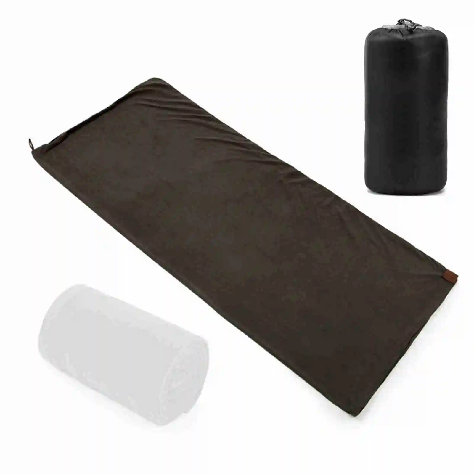 Outdoor Sleeping Bags Portable Light-weight Fleece Blanket Sleeping Bag Liner for Camping Travel Hiking