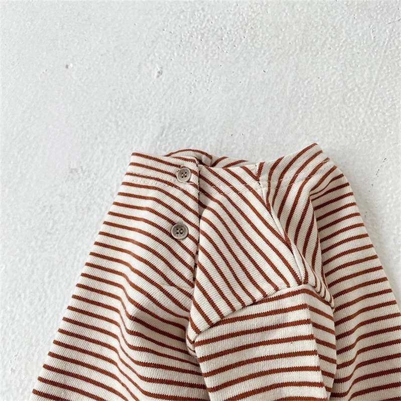 Baby Cotton Spring Fashion Striped T-Shirts Kids Baby Boys And Girls Long Sleeve Casual Autumn Clothing - Image 5