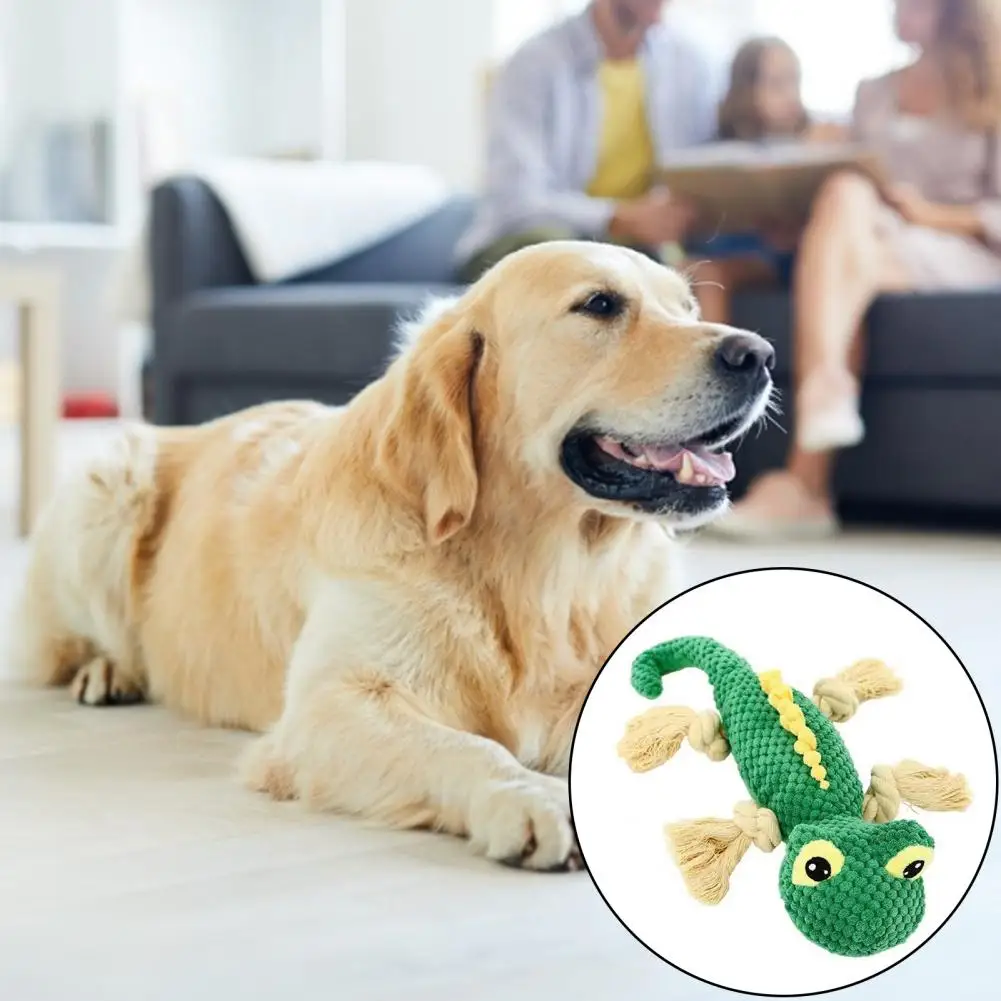 

Dog Intelligence Training Toy Durable Knitted Lizard Pet Toy for Stress Relief Teeth Grinding Bite-resistant Dog Cat for Boredom