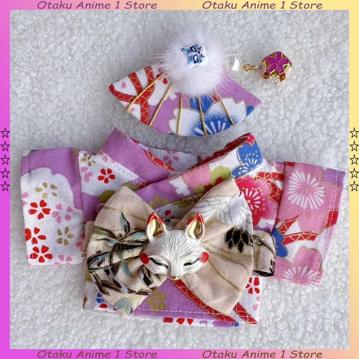 Japanese Style Clothing for Labubu Kawaii Koi Cherry Blossom