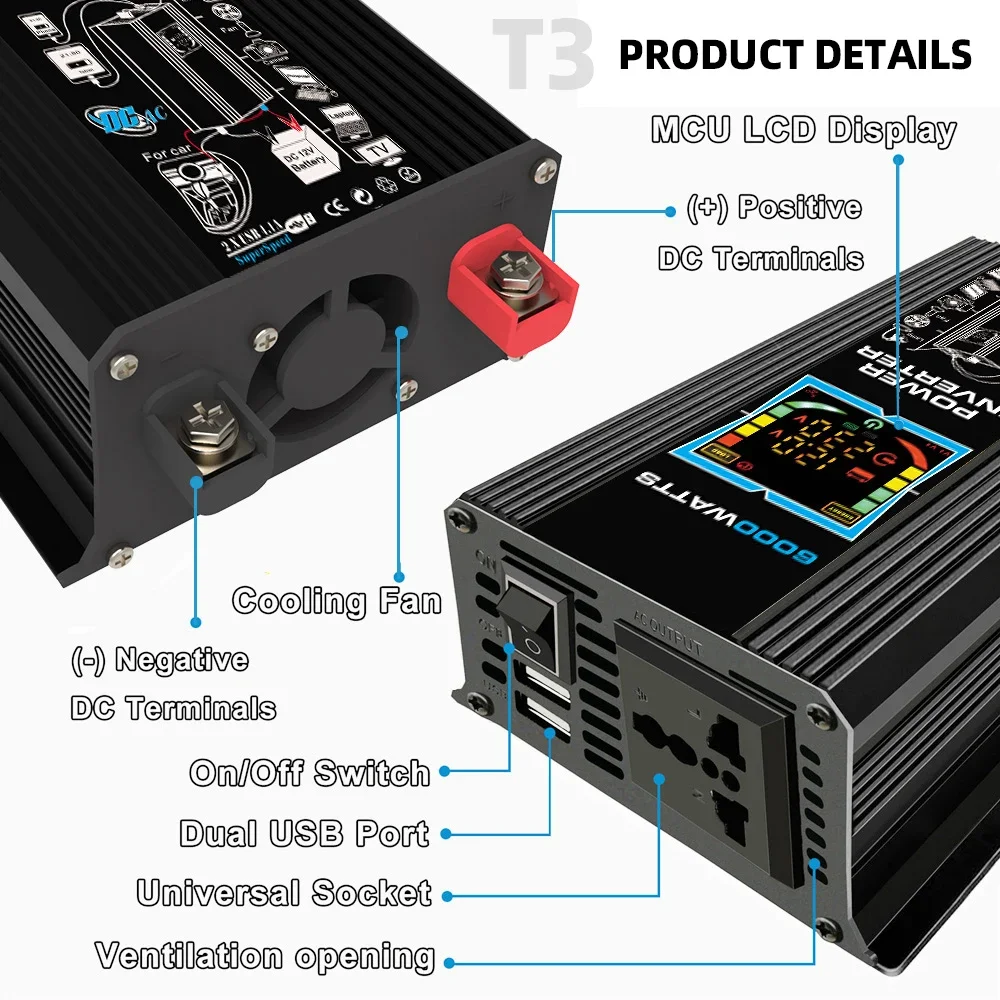 6000W Solar System Combination Inverter 30A Controller 200W Solar Panel 220v full set for house Camping For Car RV solar panel kit solar controller grid solar inverter