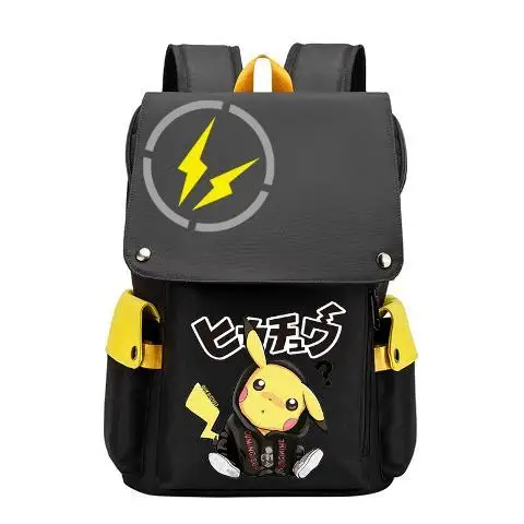 

Backpack Anime Mewtwo Peripheral Pikachu Personality Backpack Shoulders Outdoor Bag Beautiful Fashion Accessories
