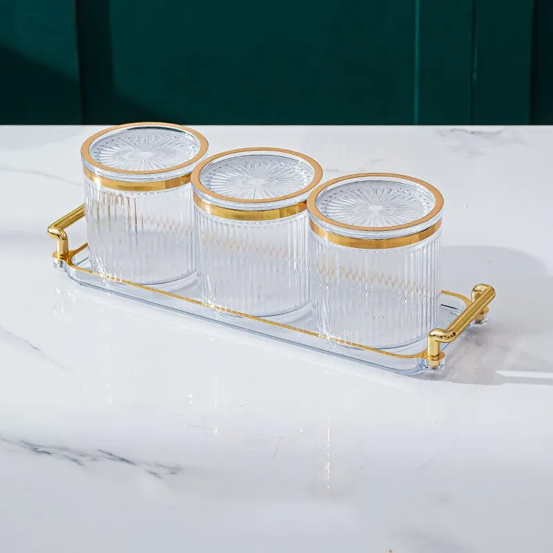 Light Luxury Seasoning Can Household Kitchen Sealed Seasoning Bottle Storage Can food storage can seasoning storage container seasoning jar