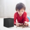 Stainless Steel Money Box Metal Saving Bank Piggy Adult For Bills Break To Open Kids 6