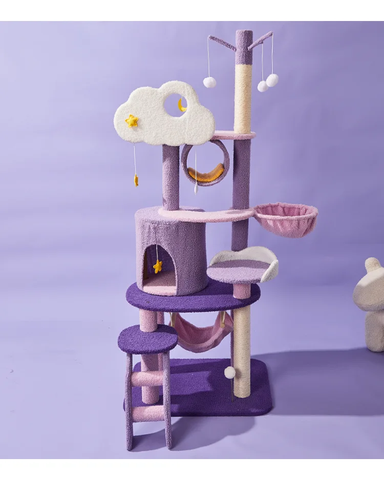 purple cat tower