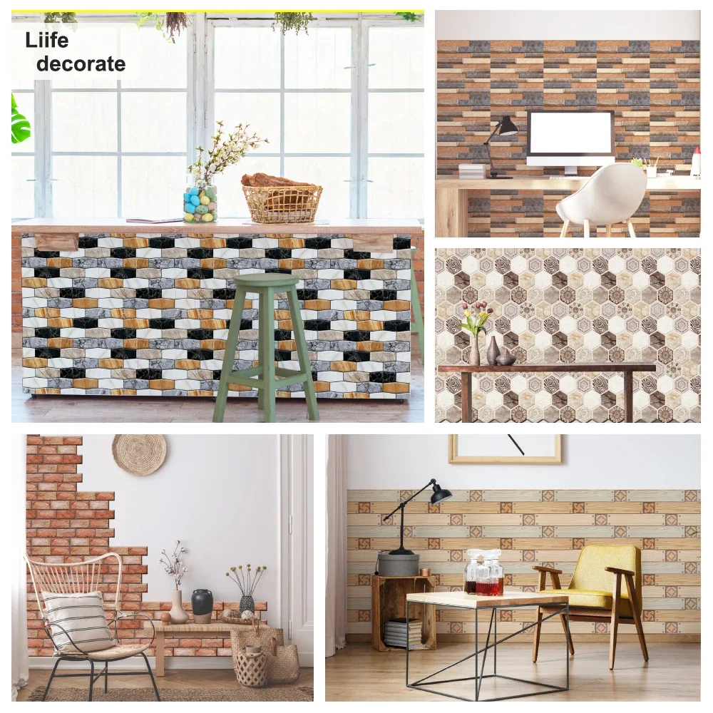 30x30cm Wall Sticker 3D used for Office Study Tea room Internet cafe living room Recreation area etc. decoration