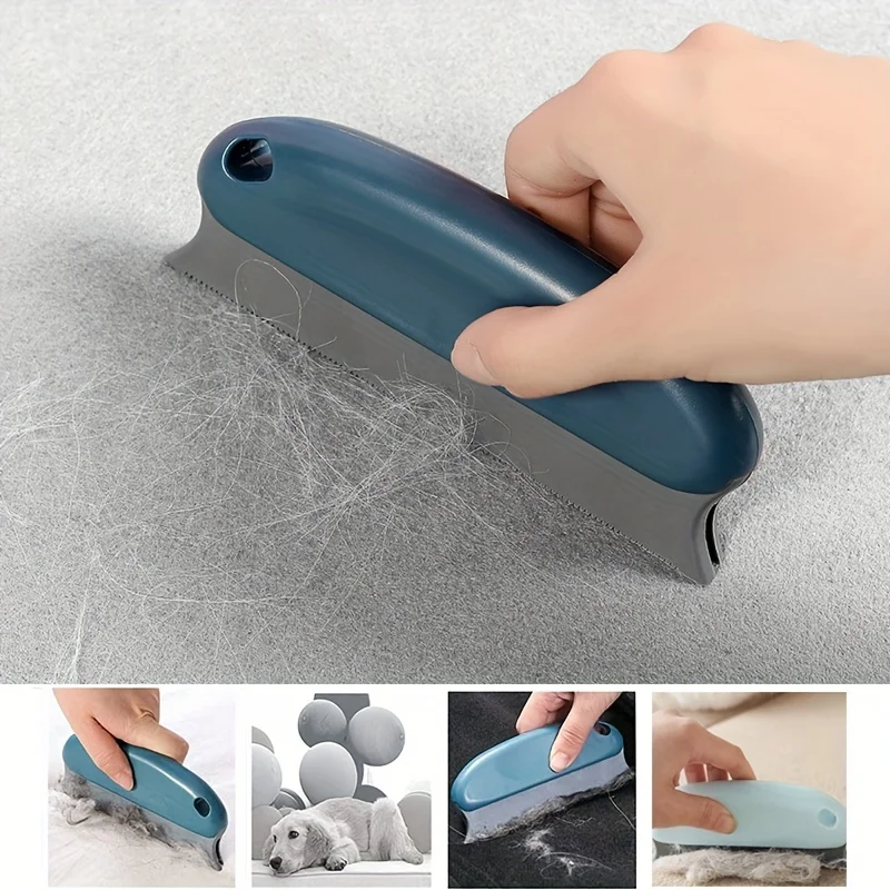 손잡이가 있는 반려동물 털 제거기, 고양이 및 개 털 보푸라기 제거기, 자동차 카펫 소파 옷 침대 청소용 브러시, 1pc 