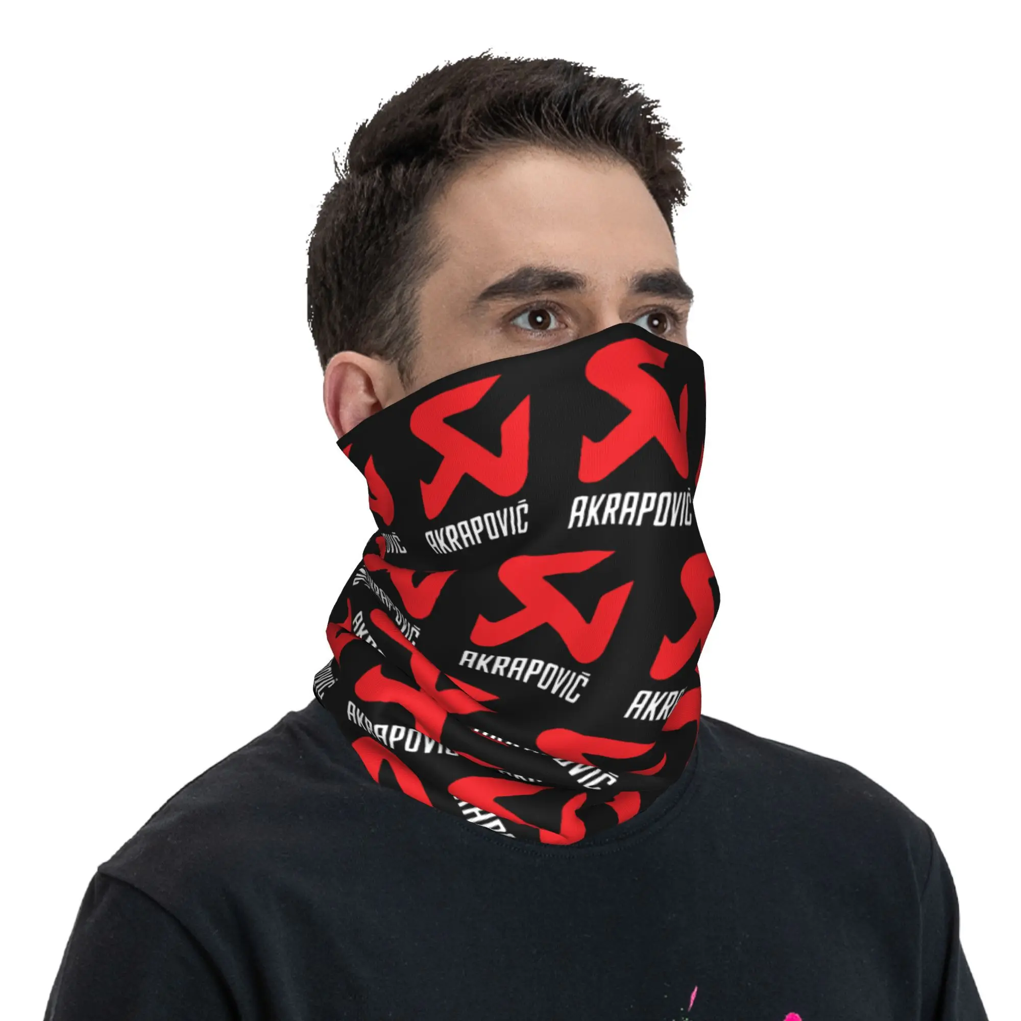 Motorcycle-Akrapovics Exhaust Winter Headband Neck Warmer Women Men Hiking Camping Tube Scarf Face Bandana Gaiter