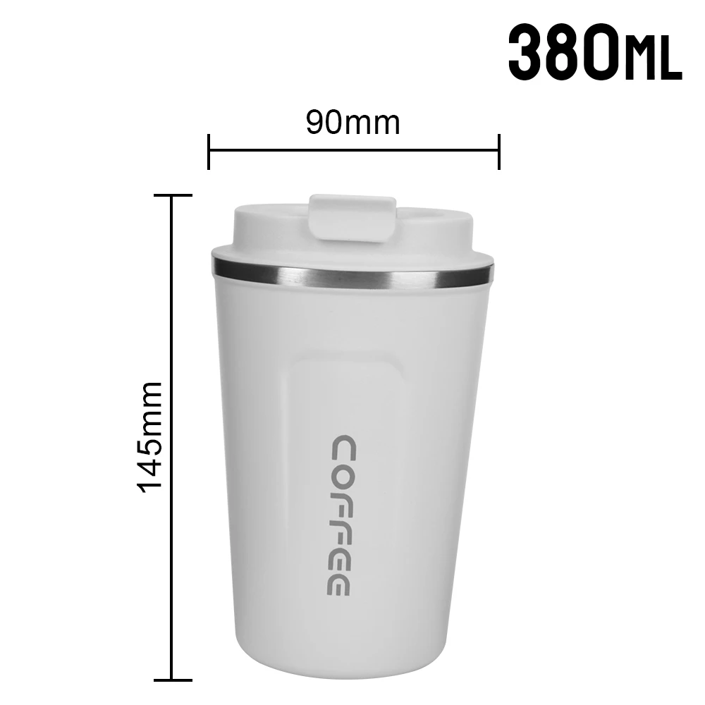 Stainless Steel Leak-Proof Travel Thermo Mug - Double-Walled Insulated Coffee Cup